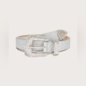 Silver western boho belt